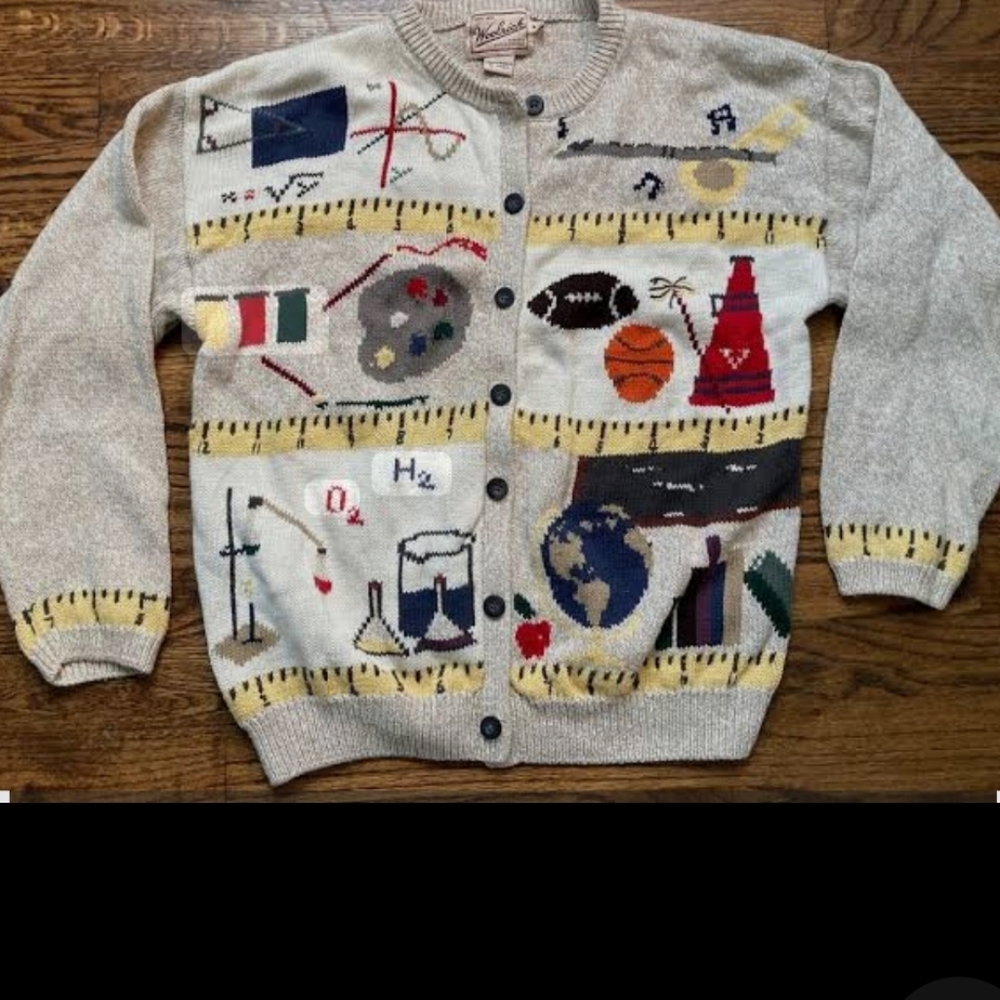 Gray Science Themed Cardigan
